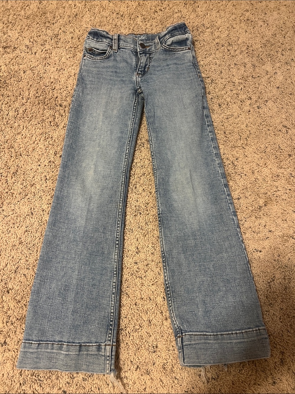 Wrangler Light Blue Kids Bootcut Jeans